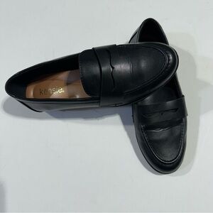 Kensie Classic Black Slip-On Loafers